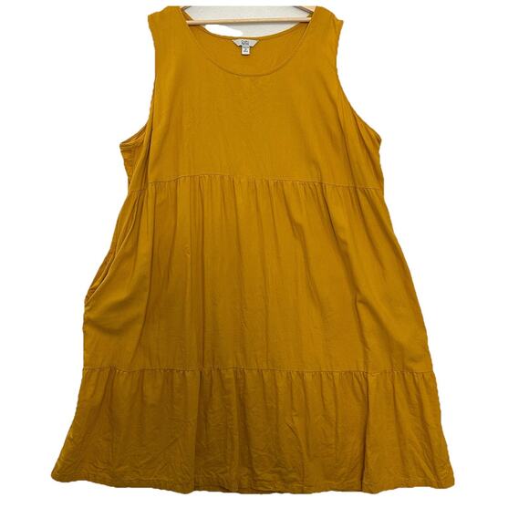 Croft & Barrow Mustard Yellow Sleeveless Dress - Picture 1 of 9